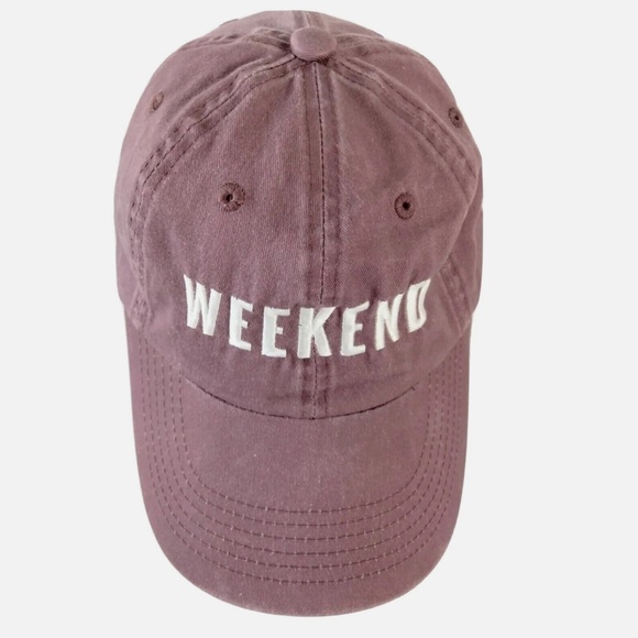 Port Authority Accessories - NEW Port Authority Weekend FridaySaturday Embroidered Purple Baseball Hat